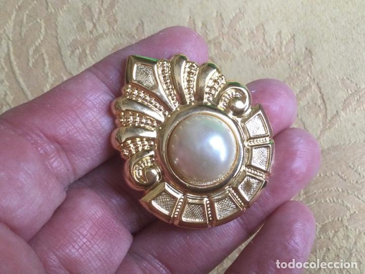 Vintage: PENDIENTES VINTAGE CON PERLA CENTRAL - Foto 6