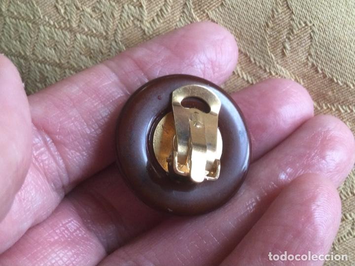 Vintage: PENDIENTES A&Ntilde;OS 80 DE PASTA EFECTO PIEL - Foto 8