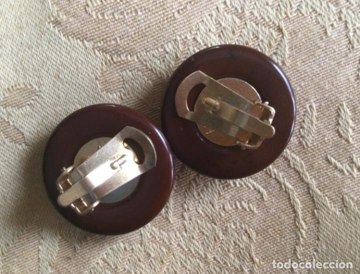 Vintage: PENDIENTES A&Ntilde;OS 80 DE PASTA EFECTO PIEL - Foto 11