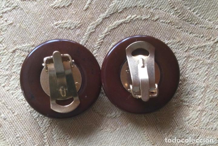 Vintage: PENDIENTES A&Ntilde;OS 80 DE PASTA EFECTO PIEL - Foto 12