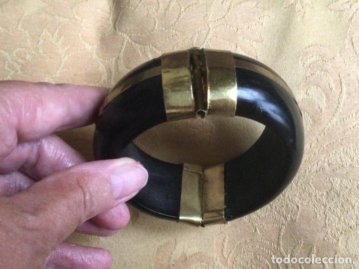 Vintage: PULSERA INDIA DE LAT&Oacute;N y ASTA - Foto 7