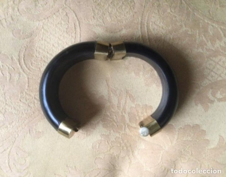 Vintage: PULSERA INDIA DE LAT&Oacute;N y ASTA - Foto 9