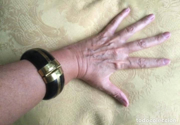 Vintage: PULSERA INDIA DE LAT&Oacute;N y ASTA - Foto 14