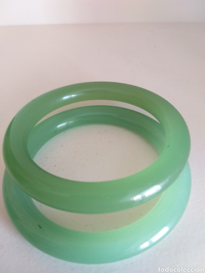 Vintage: Dos pulseras de jade - Foto 1