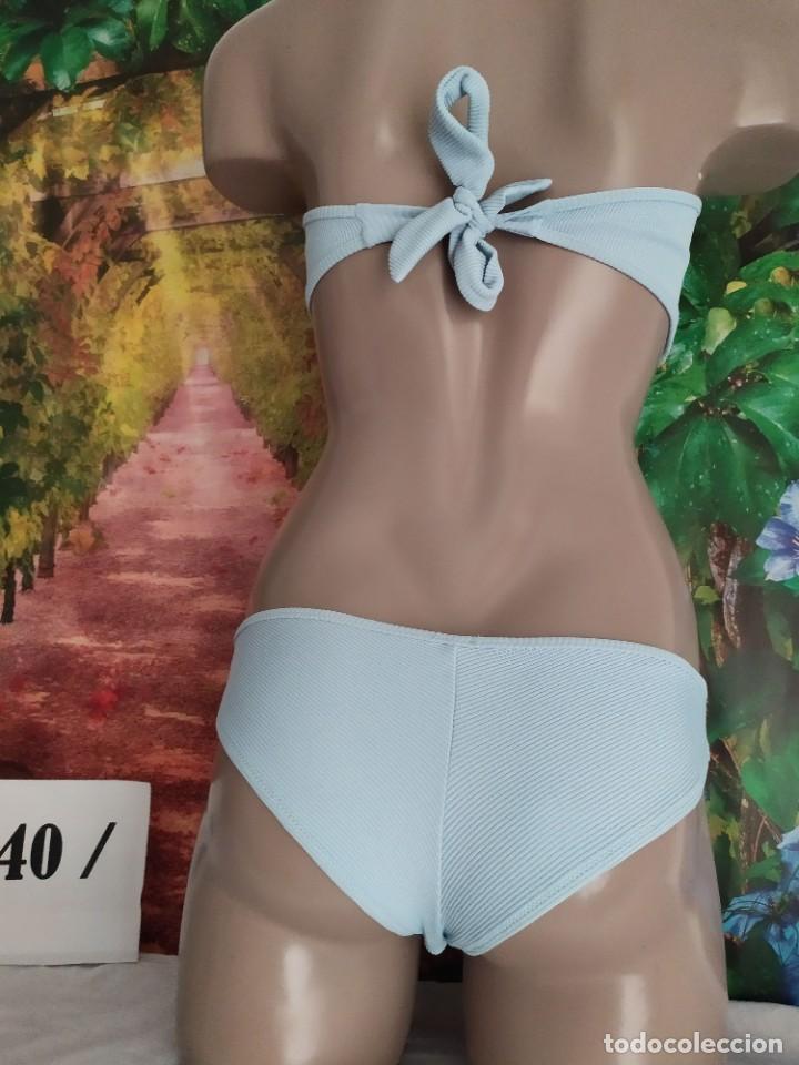 Vintage: Bikini Azul CieloTalla L - Foto 3