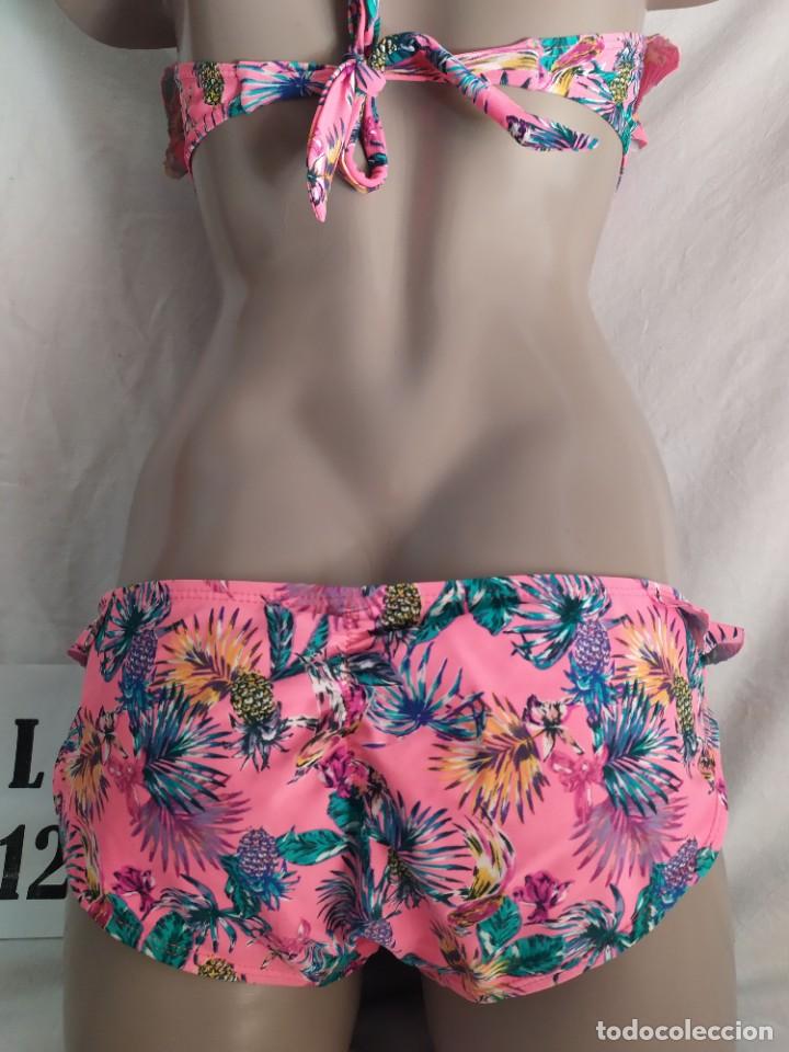 Vintage: Bikini conjunto floral rosa Talla L - Foto 2