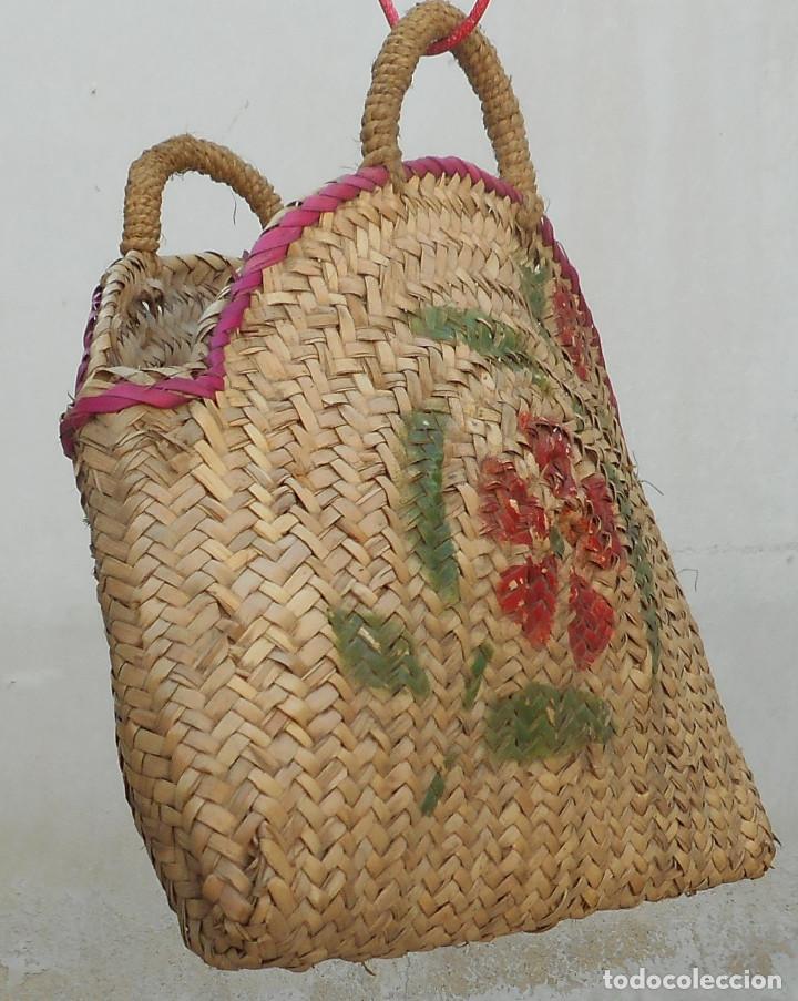 Vintage: BOLSO DE PAJA DE LOS A&Ntilde;OS 40 - Foto 1