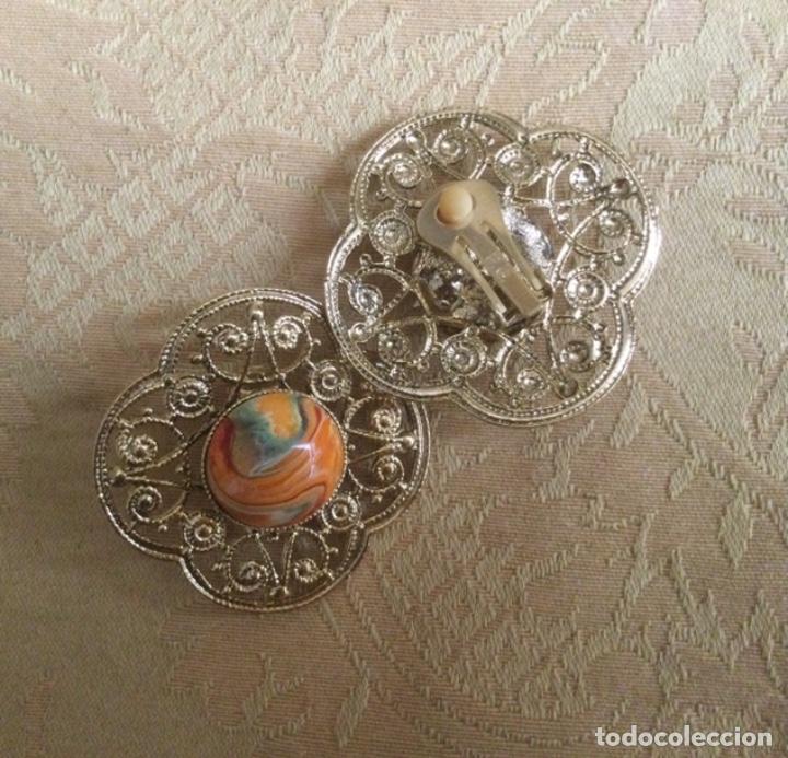 Vintage: PENDIENTES FLOR VINTAGE A&Ntilde;OS 90 - Foto 5