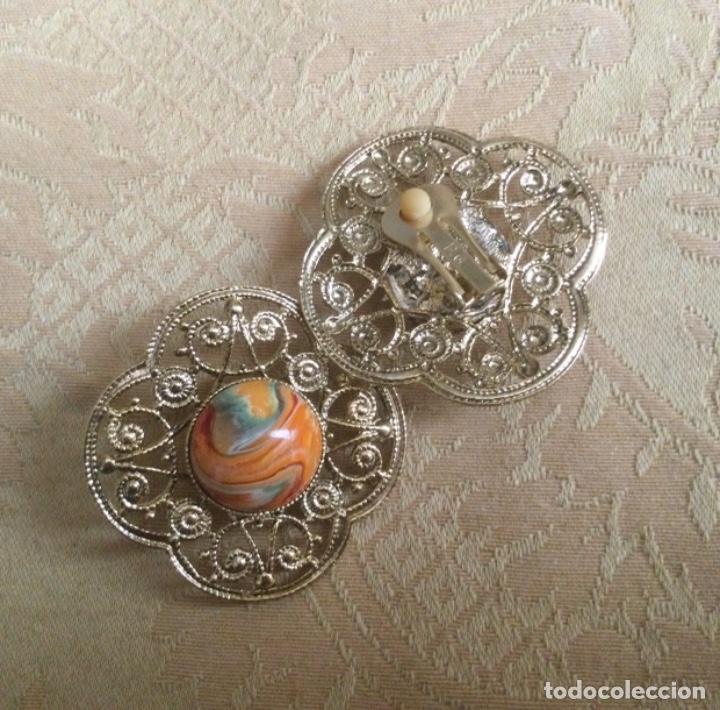 Vintage: PENDIENTES FLOR VINTAGE A&Ntilde;OS 90 - Foto 6