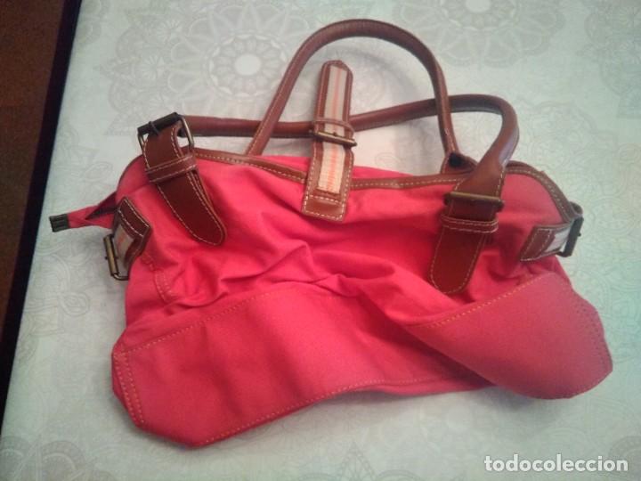 Vintage: Bolso de Mano en Tela. - Foto 2