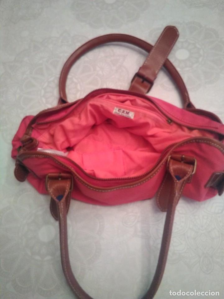 Vintage: Bolso de Mano en Tela. - Foto 3