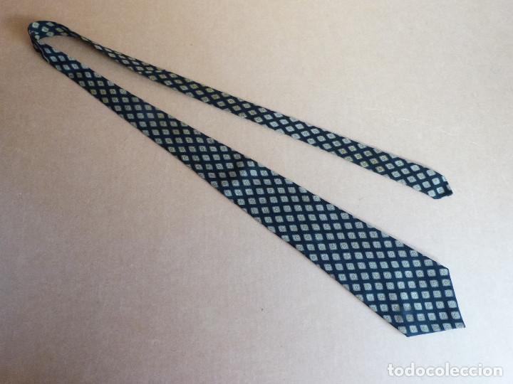 Vintage: Corbata vintage de rombos en lana - Foto 2