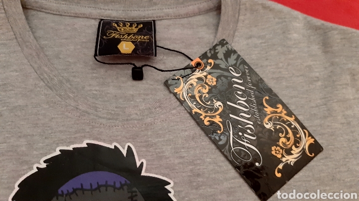 Vintage: CAMISETA &rdquo;FISHBONE&rdquo; NUEVA A ESTRENAR - Foto 3