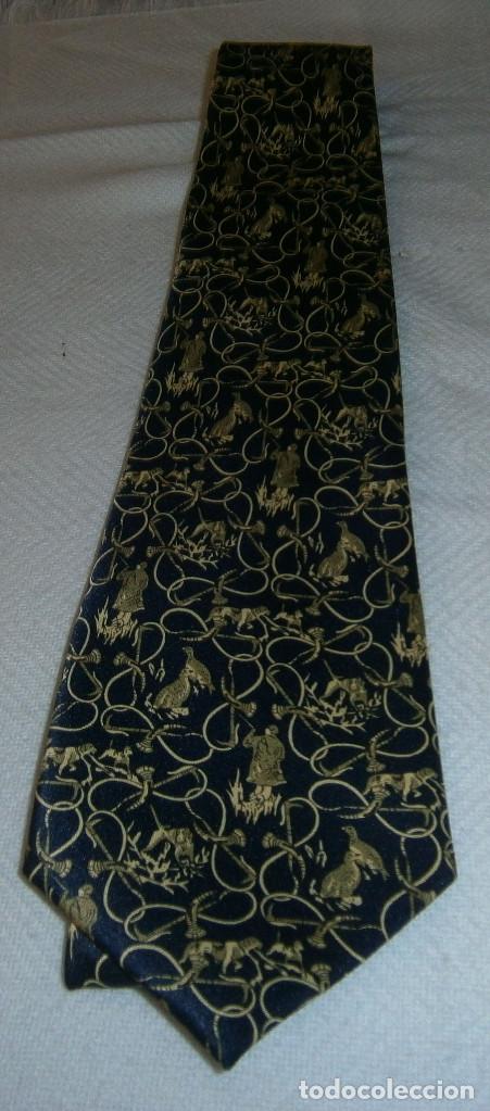 Vintage: corbata de seda hecha a mano Rene Chagal - Foto 1