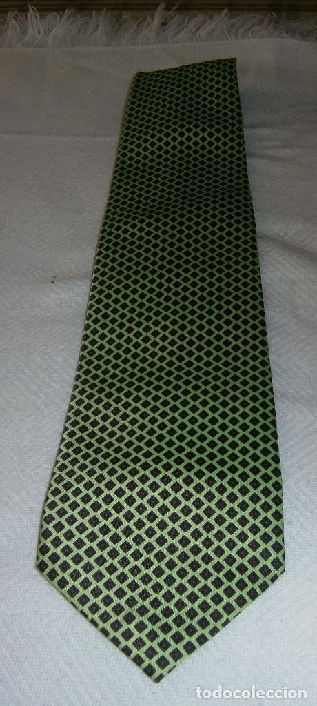 Vintage: corbata semi seda hecha a mano de Rene Chagal - Foto 1