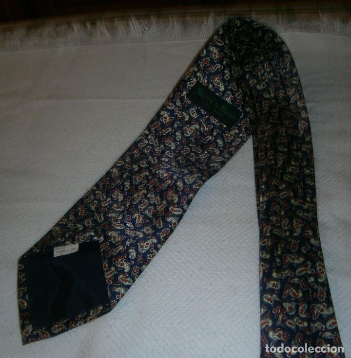 Vintage: corbata semi seda hecha a mano Sette&Bello - Foto 2