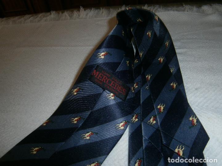 Vintage: corbata semiseda hecha a mano Mercedes - Foto 2