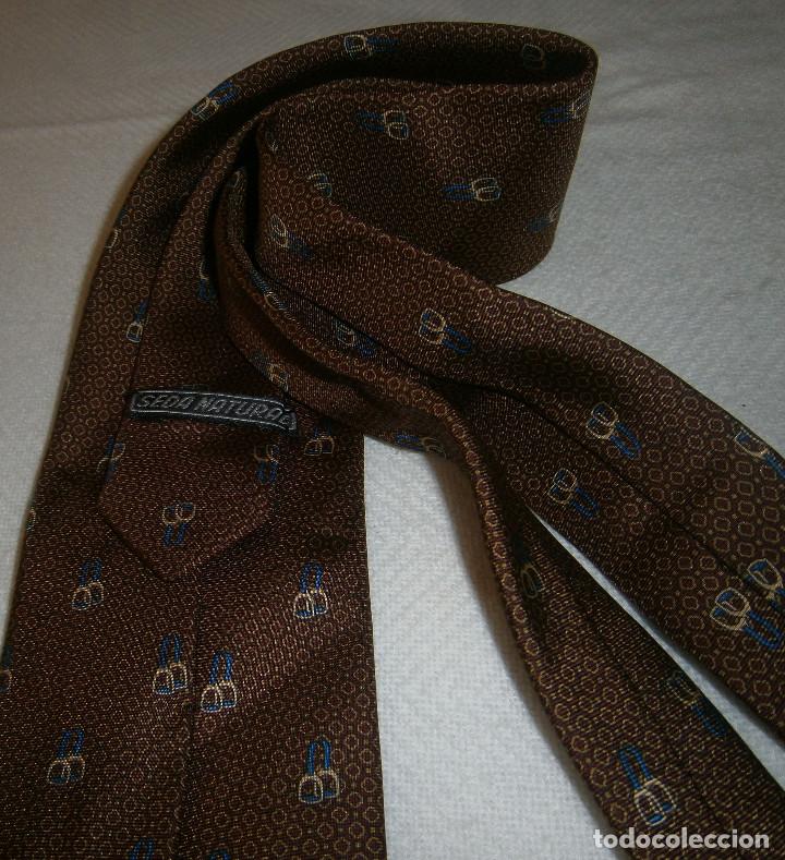 Vintage: corbata de seda hecha a mano - Foto 3