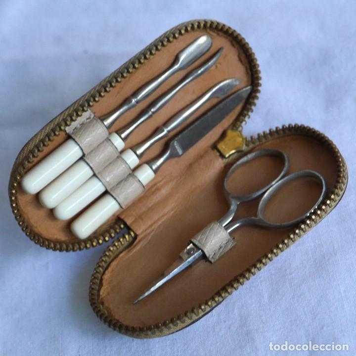 Vintage: Antiguo neceser de manicura - Foto 1