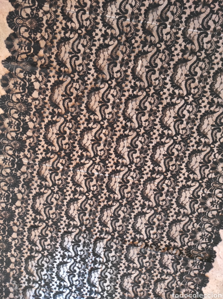 Vintage: Antiguo Mant&oacute;n - Mantilla Negra - Foto 4