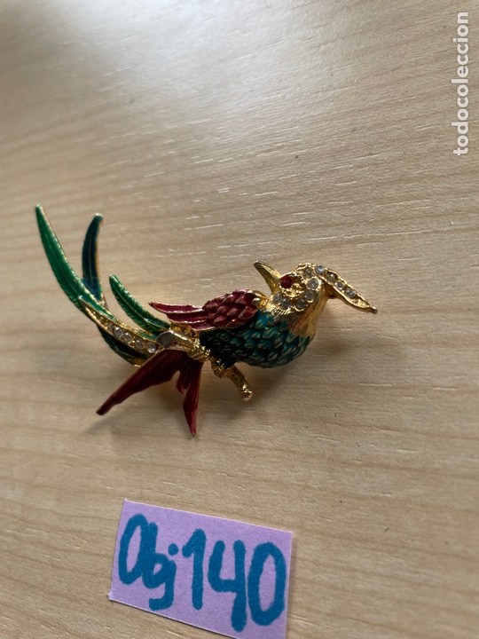 Vintage: ANTIGUO BROCHE DE P&Aacute;JARO - Foto 2