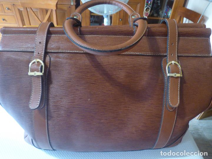 bolsa de viaje,piel. - Comprar Complementos vintage en todocoleccion -  287431368