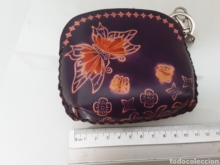 Vintage: Monedero piel mariposa - Foto 3