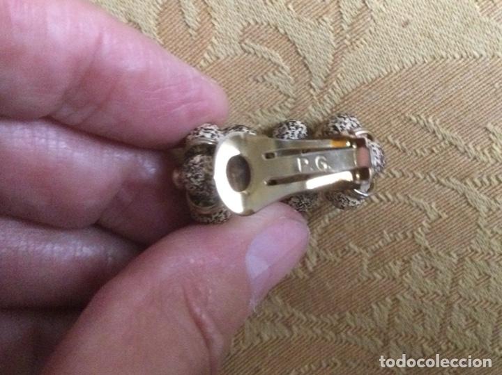 Vintage: PENDIENTES VINTAGE PG MEDIO ARO - Foto 4