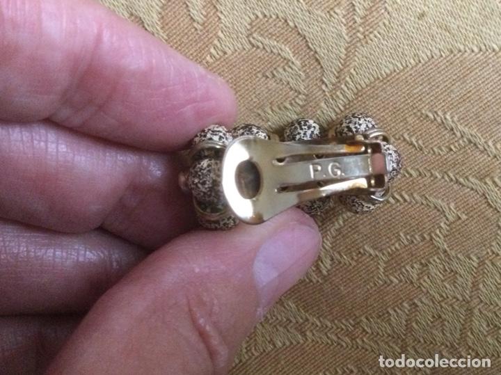 Vintage: PENDIENTES VINTAGE PG MEDIO ARO - Foto 8