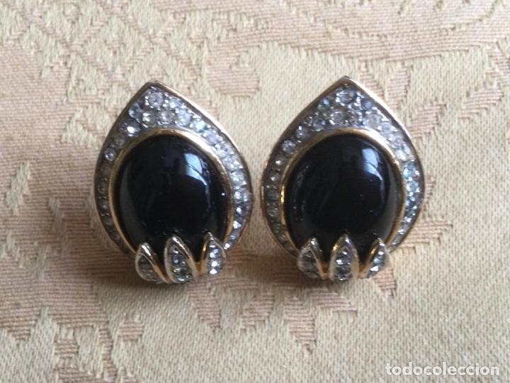 Vintage: PENDIENTES A&Ntilde;OS 80 CIERRE OMEGA - Foto 1