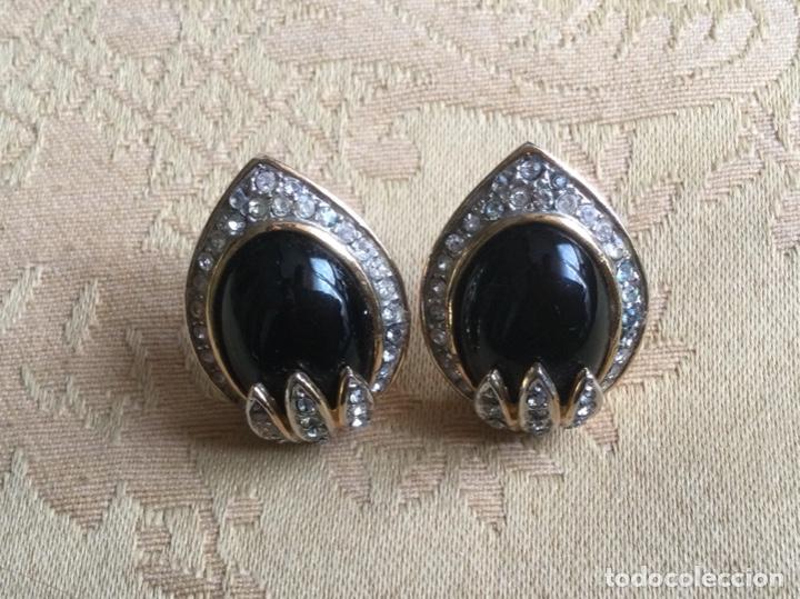 Vintage: PENDIENTES A&Ntilde;OS 80 CIERRE OMEGA - Foto 2