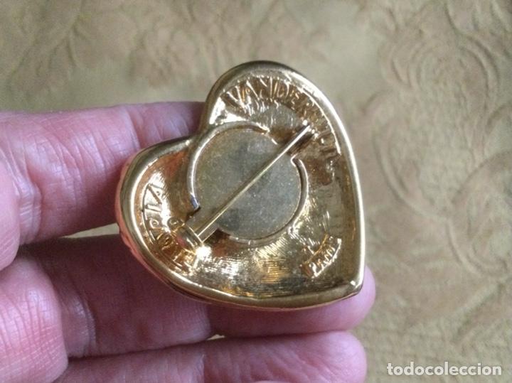 Vintage: BROCHE VINTAGE CORAZ&Oacute;N, GLORIA VANDERBILT, PARIS - Foto 2