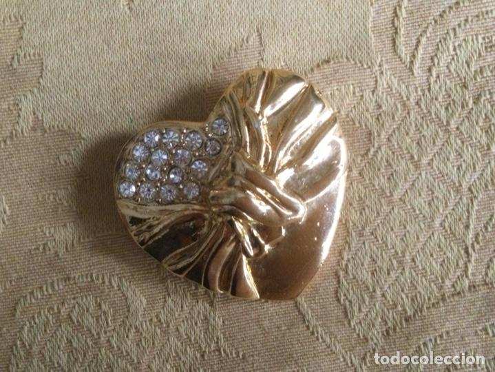 Vintage: BROCHE VINTAGE CORAZ&Oacute;N, GLORIA VANDERBILT, PARIS - Foto 3