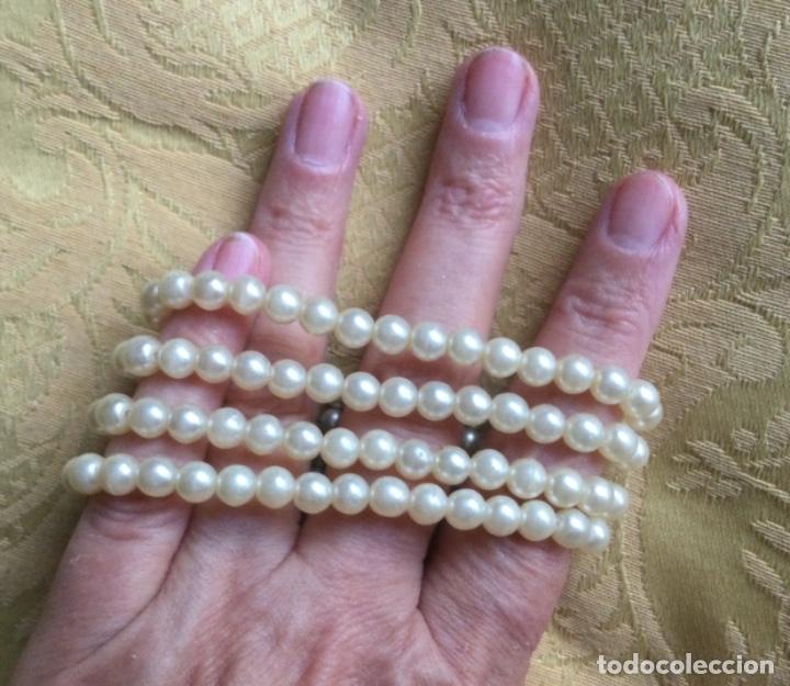 Vintage: PULSERA VINTAGE DE 4 VUELTAS DE PERLAS - Foto 5