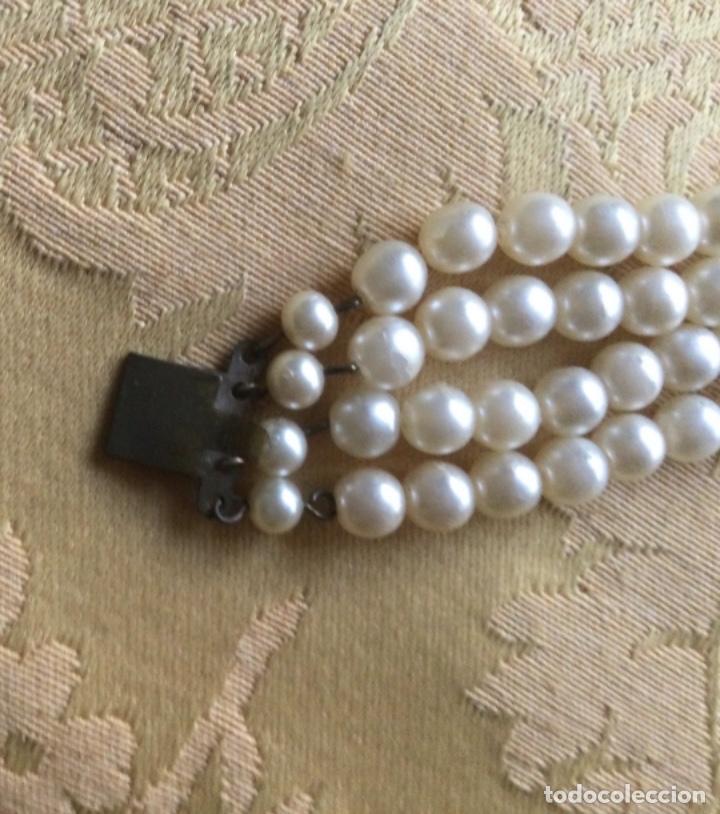 Vintage: PULSERA VINTAGE DE 4 VUELTAS DE PERLAS - Foto 8