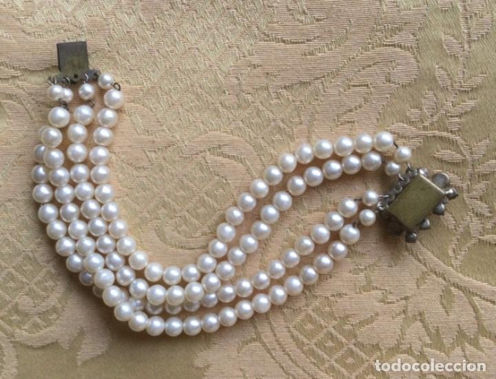 Vintage: PULSERA VINTAGE DE 4 VUELTAS DE PERLAS - Foto 9
