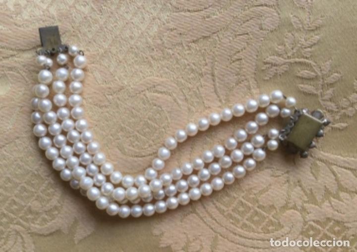 Vintage: PULSERA VINTAGE DE 4 VUELTAS DE PERLAS - Foto 12