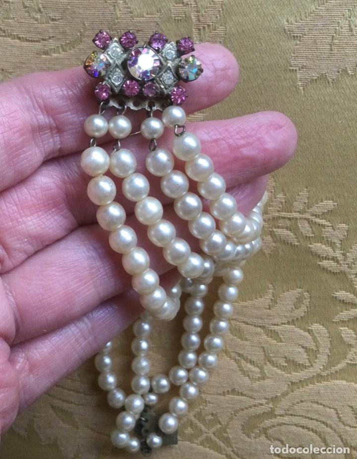 Vintage: PULSERA VINTAGE DE 4 VUELTAS DE PERLAS - Foto 11