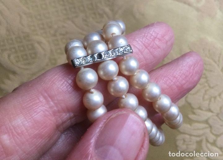 Vintage: PULSERA VINTAGE 3 VUELTAS DE PERLAS - Foto 7