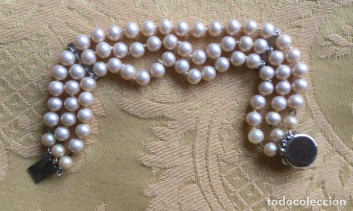 Vintage: PULSERA VINTAGE 3 VUELTAS DE PERLAS - Foto 6