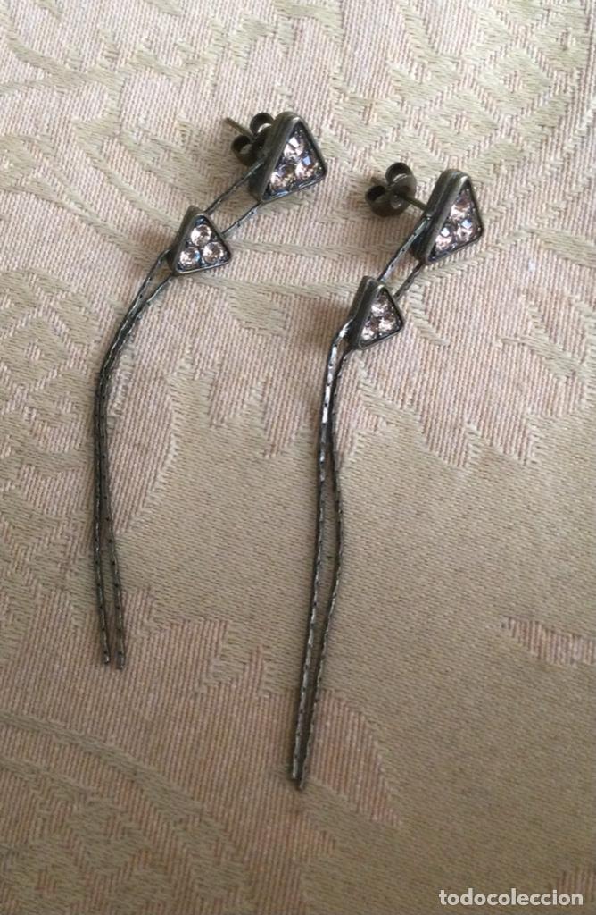 Vintage: PENDIENTES LARGOS VINTAGE COBRIZOS - Foto 1
