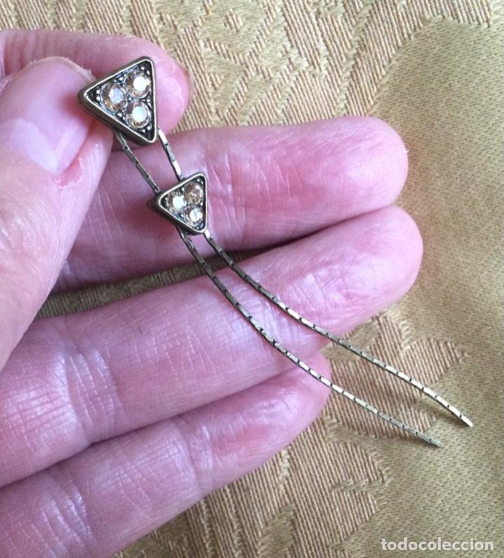Vintage: PENDIENTES LARGOS VINTAGE COBRIZOS - Foto 3