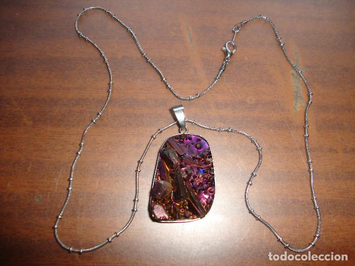 Vintage: ANTIGUO COLLAR CON PIEDRAS PLATEADO - Foto 1