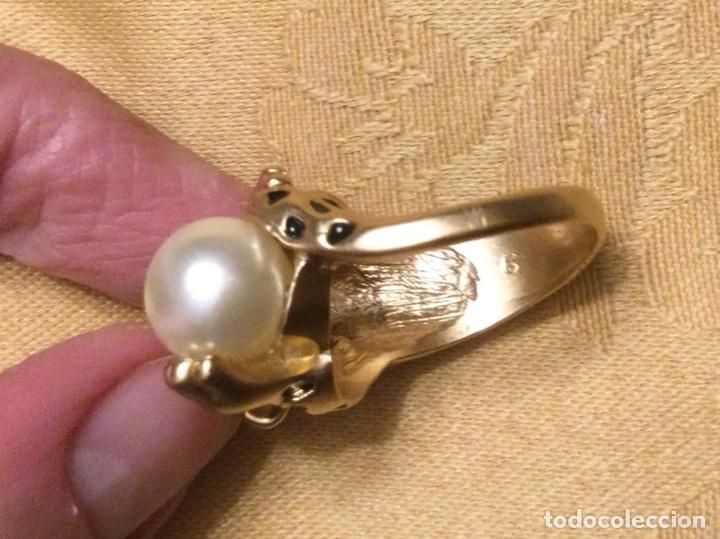 Vintage: ANILLO VINTAGE PANTERA CON PERLA - Foto 10