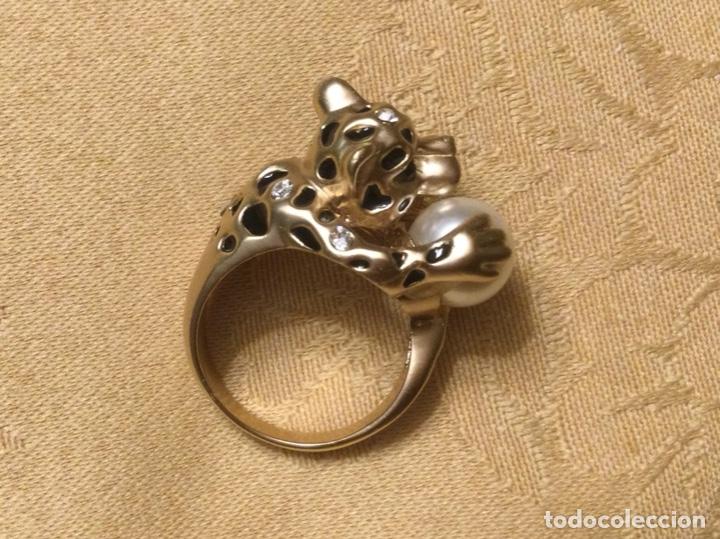 Vintage: ANILLO VINTAGE PANTERA CON PERLA - Foto 2