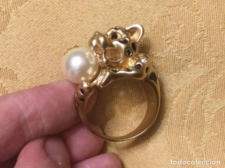 Vintage: ANILLO VINTAGE PANTERA CON PERLA - Foto 6
