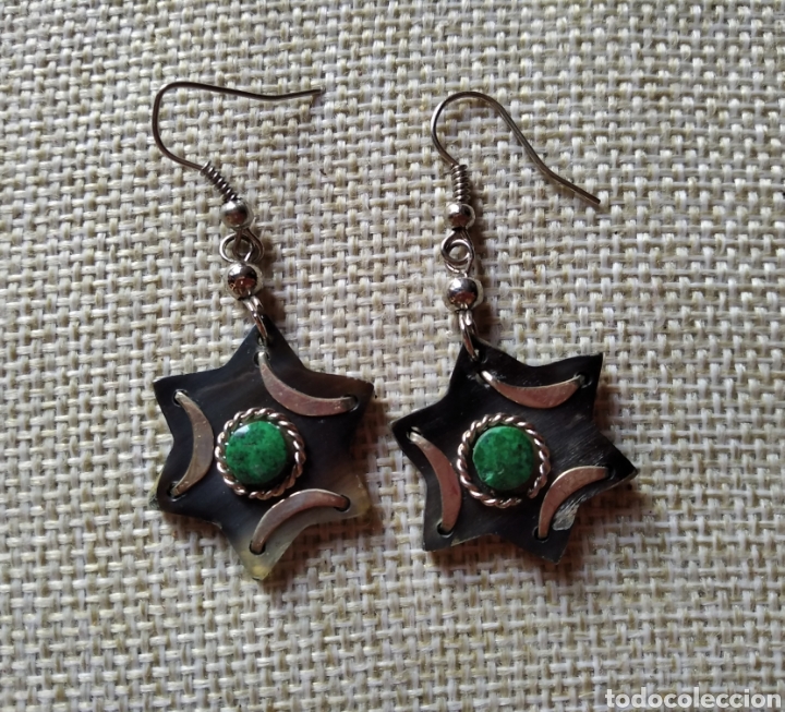Vintage: Pendientes artesanales de madera - Foto 2