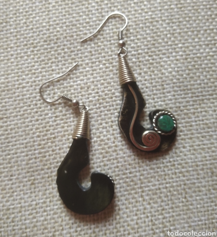 Vintage: Pendientes artesanales de madera - Foto 3