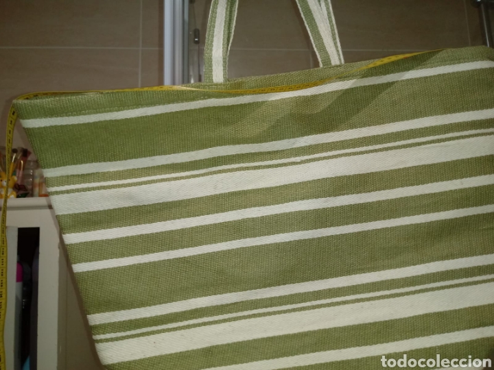 Vintage: BOLSO DE PLAYA RAYAS Nuevo a estrenar - Foto 4