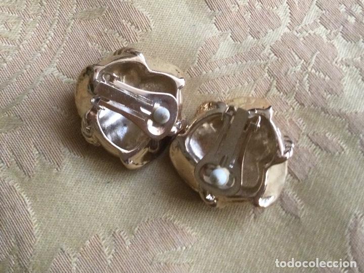 Vintage: PENDIENTES VINTAGE CHAPADOS EN ORO - Foto 8